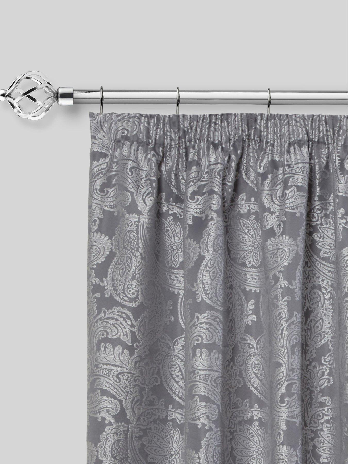  image of everyday-cage-finial-extendable-curtain-pole