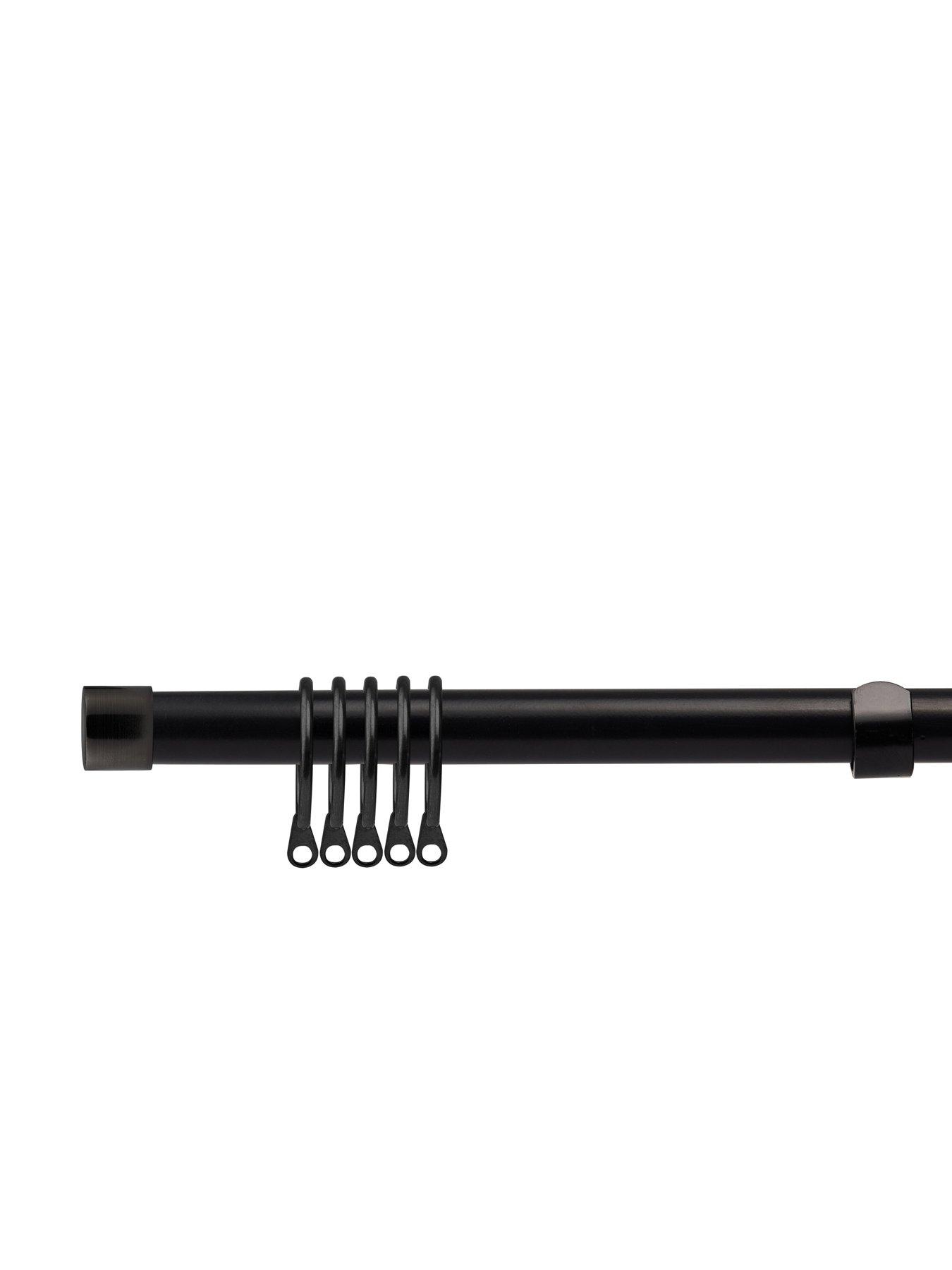 undefined Stud End Finial Extendable Curtain Pole