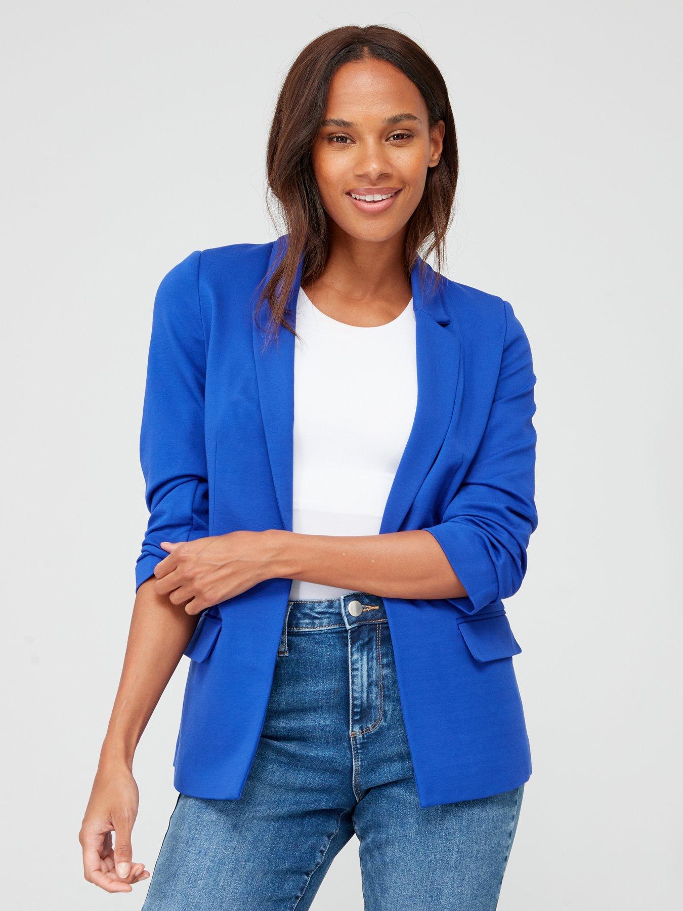 Ruched blazer on sale