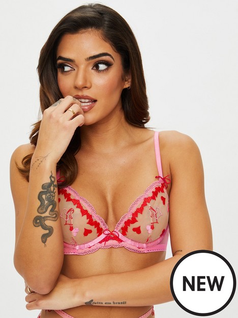 ann-summers-bras-cross-my-heart-non-padded-plunge-bright-pink