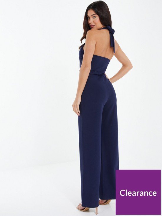 stillFront image of quiz-crepe-pleated-palazzo-jumpsuit