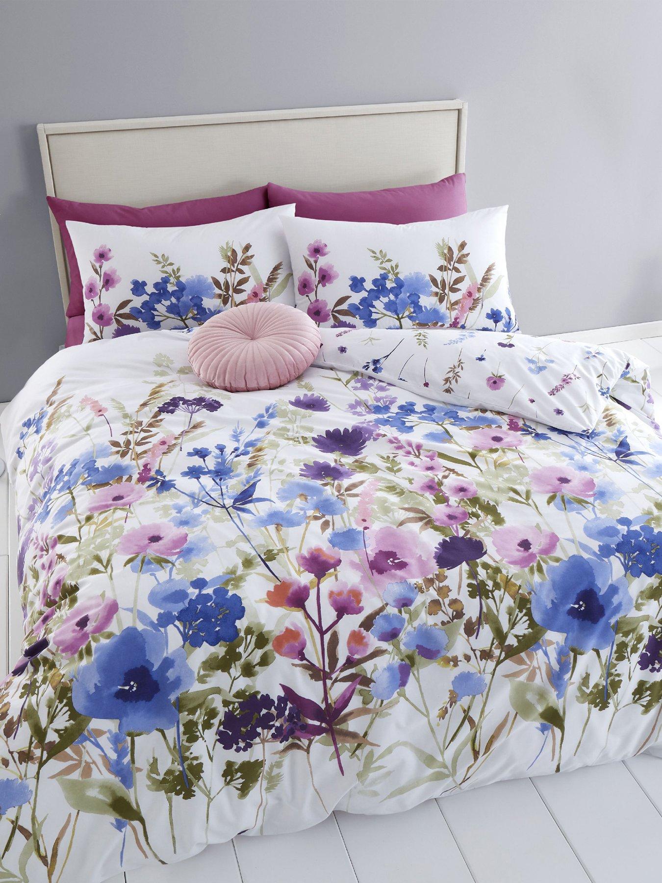 Catherine Lansfield Boho Patchwork Duvet Cover Set - Blue