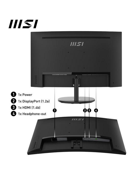 stillFront image of msi-pro-mp241ca-24-inch-fhd-75hz-amd-freesync-curved-with-built-in-speakers