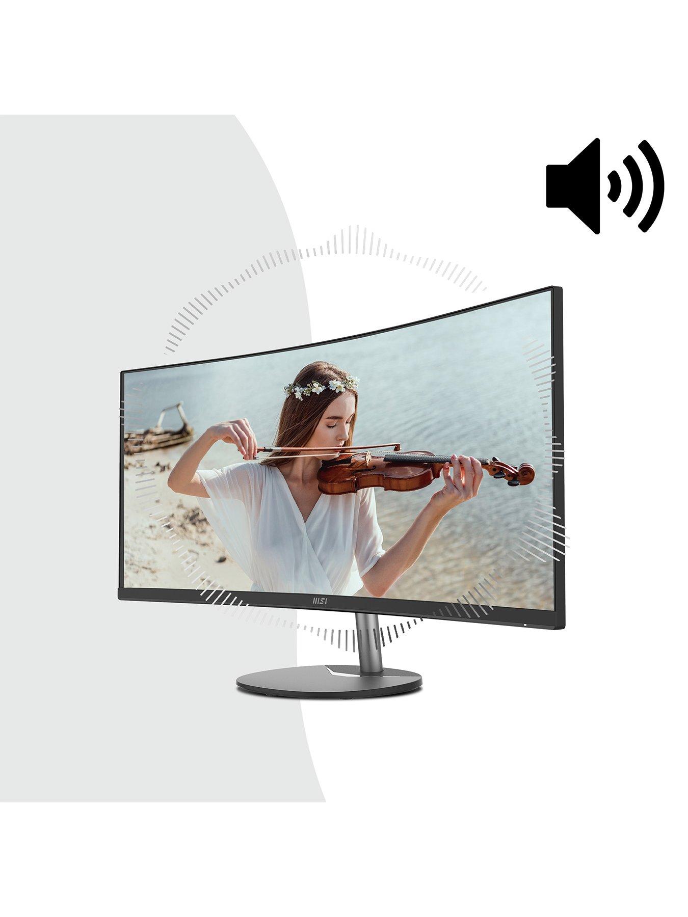  image of msi-pro-mp341cq-34-inch-quad-hd-100hz-amd-freesync-curved-gaming-monitor-with-built-in-speakers