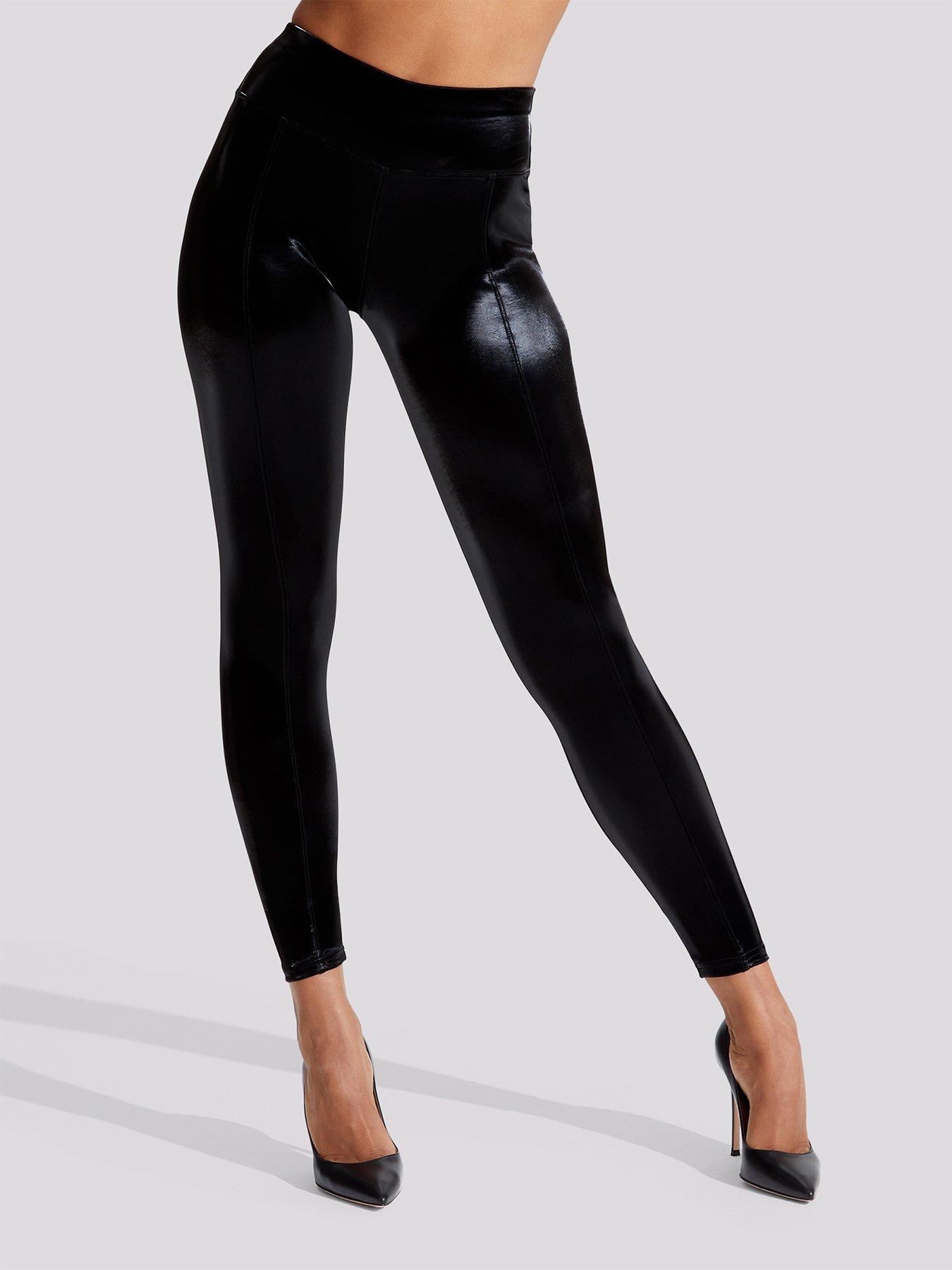 Ann Summers Bodywear Apparel The PU Seamed Leggings - Black