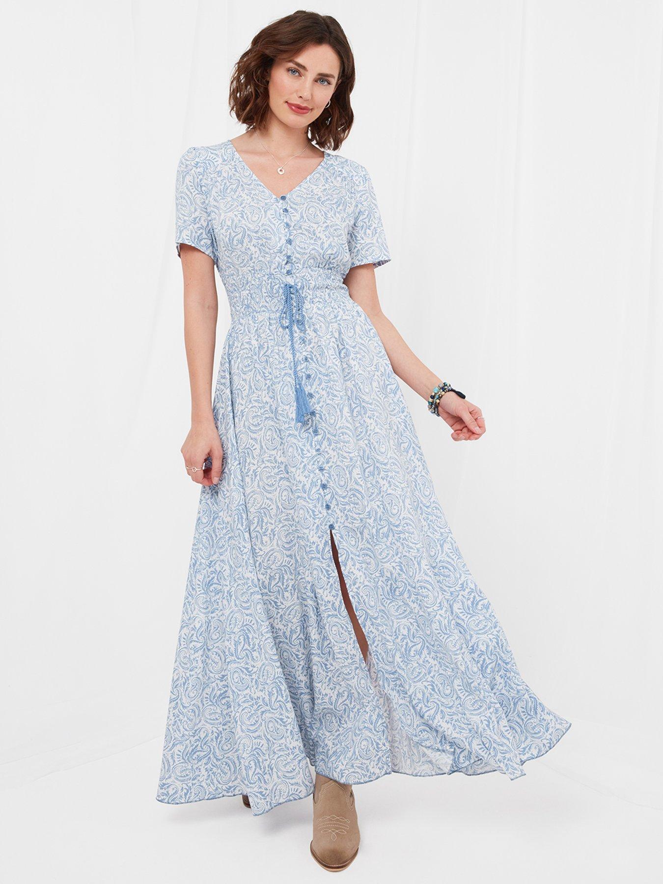 Joe Browns Sienna Swirl Maxi Dress Blue