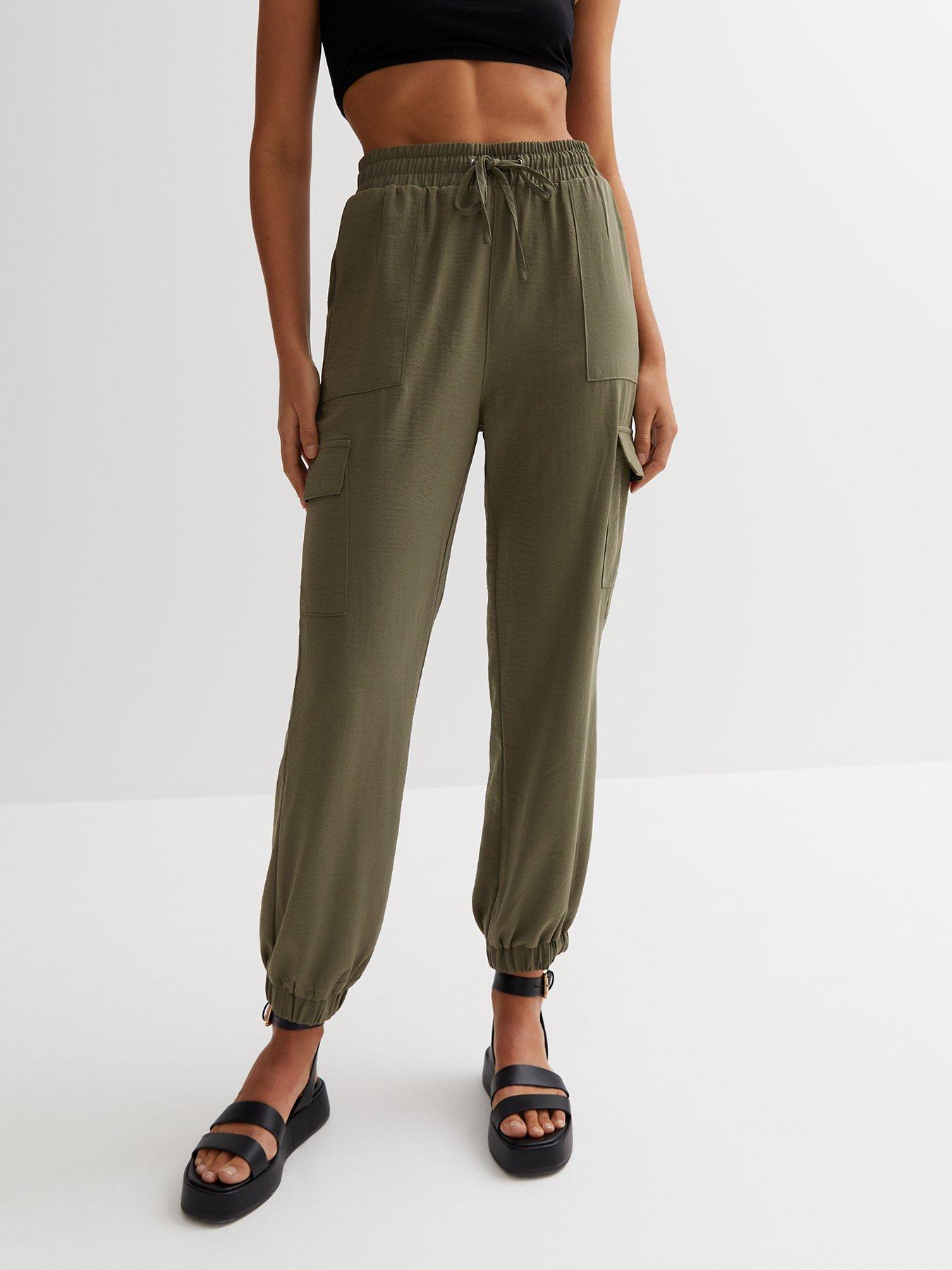 River Island Jersey Leggings - Khaki