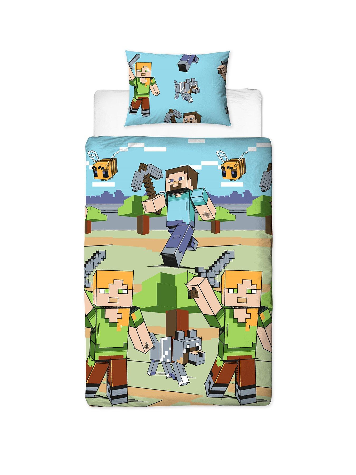  image of minecraft-adventure-single-duvet-rotary-multi