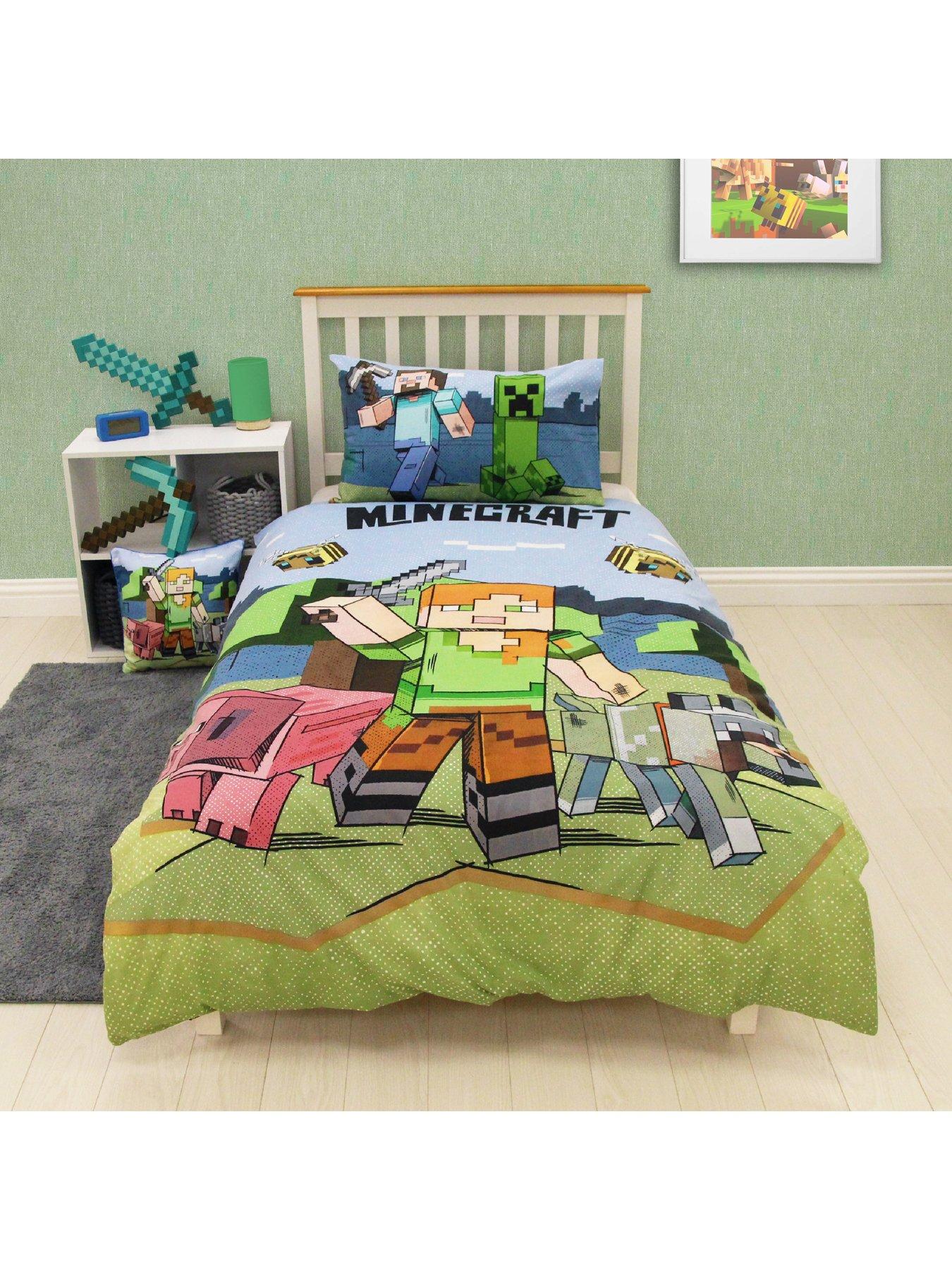 Minecraft Adventure Single Duvet Cover Set | littlewoods.com