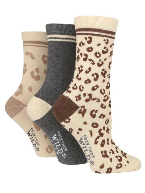 wild-feet-3-pack-animal-socks-multi