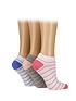  image of wild-feet-stripe-trainer-socks-3-pack-multi