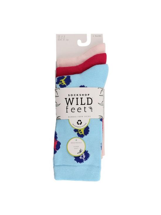 outfit image of wild-feet-animal-ankle-socksnbsp3-pack-multi