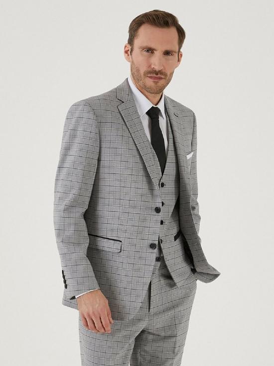 front image of skopes-brook-tailored-fit-check-jacket-light-grey