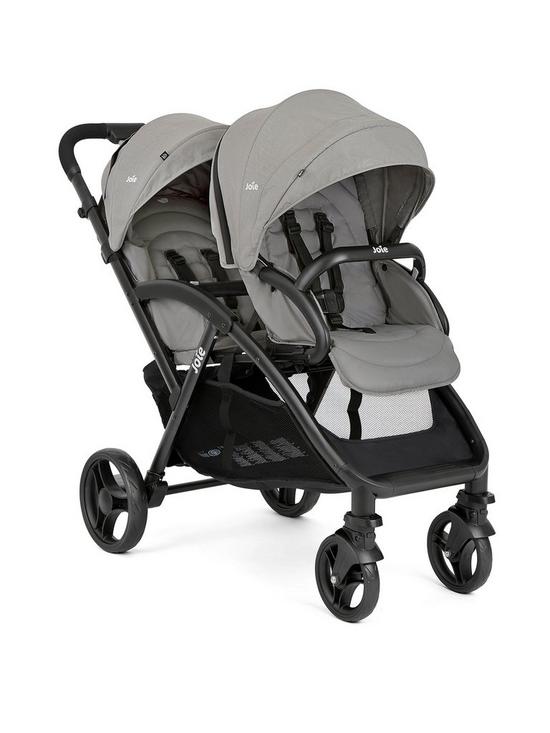 front image of joie-evalite-duo-tandem-pushchair-pebble