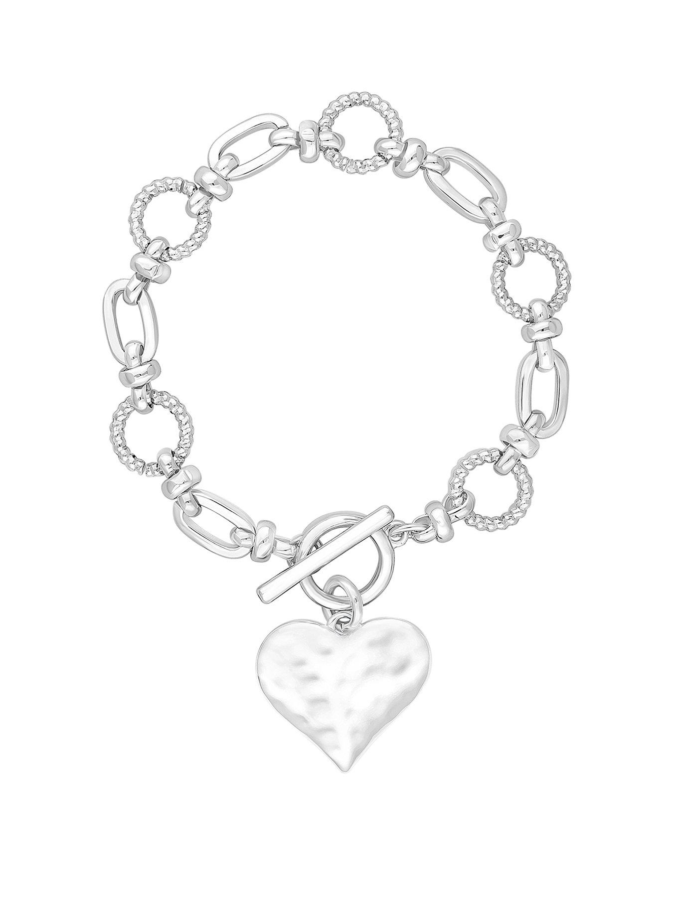 mood-silver-molten-heart-ball-chain-bracelet