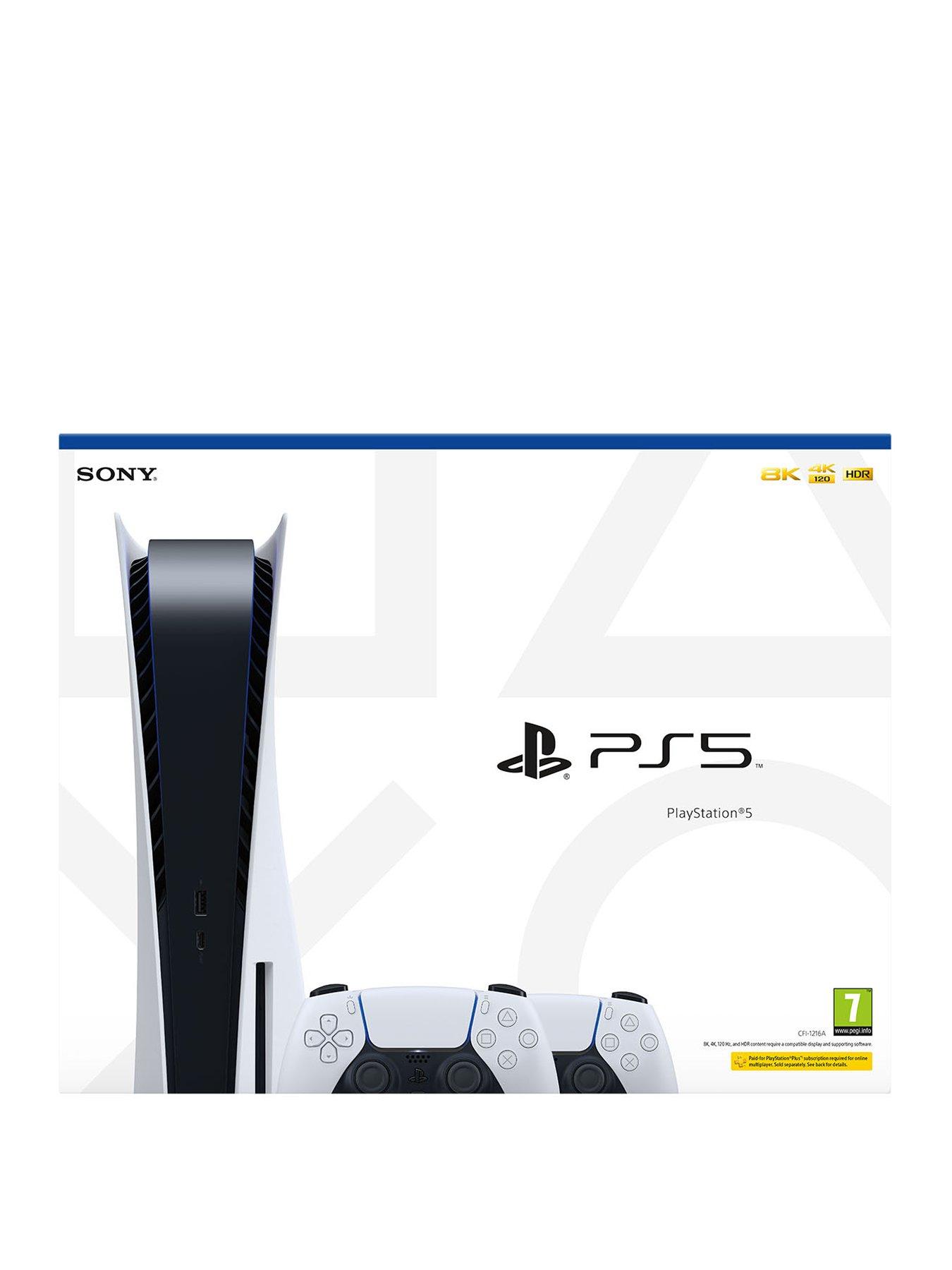  image of playstation-5-disc-console-and-twonbspdualsense-wireless-controllers