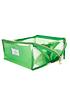  image of the-flat-lay-co-groovy-vibey-green-frosted-makeup-box-bag