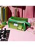  image of the-flat-lay-co-groovy-vibey-green-frosted-makeup-box-bag