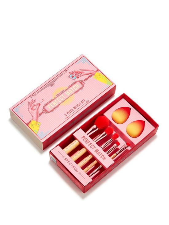 front image of spectrum-the-perfect-match-makeup-brush-set