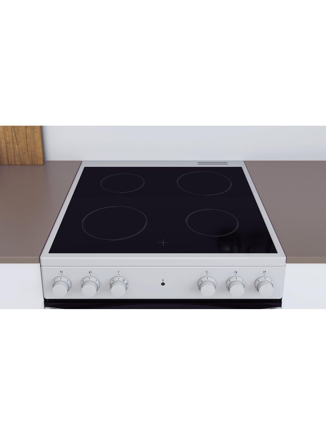  image of indesit-is67v5khw-60cm-single-electric-cooker-with-ceramic-hob-white