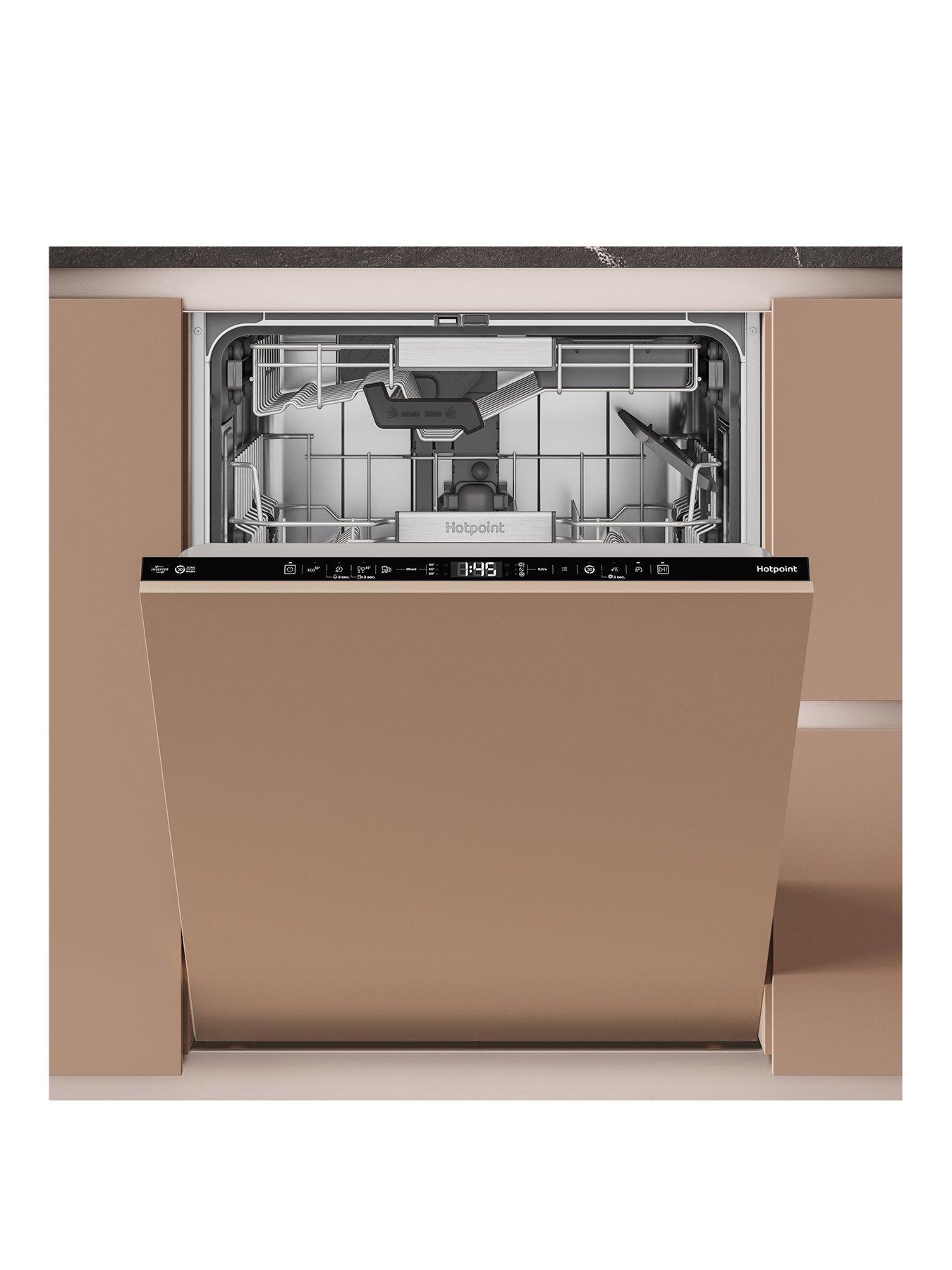 Image 1 of 8 of Hotpoint Hydroforce H8IHT59LS 14-place Built-In Dishwasher - Black