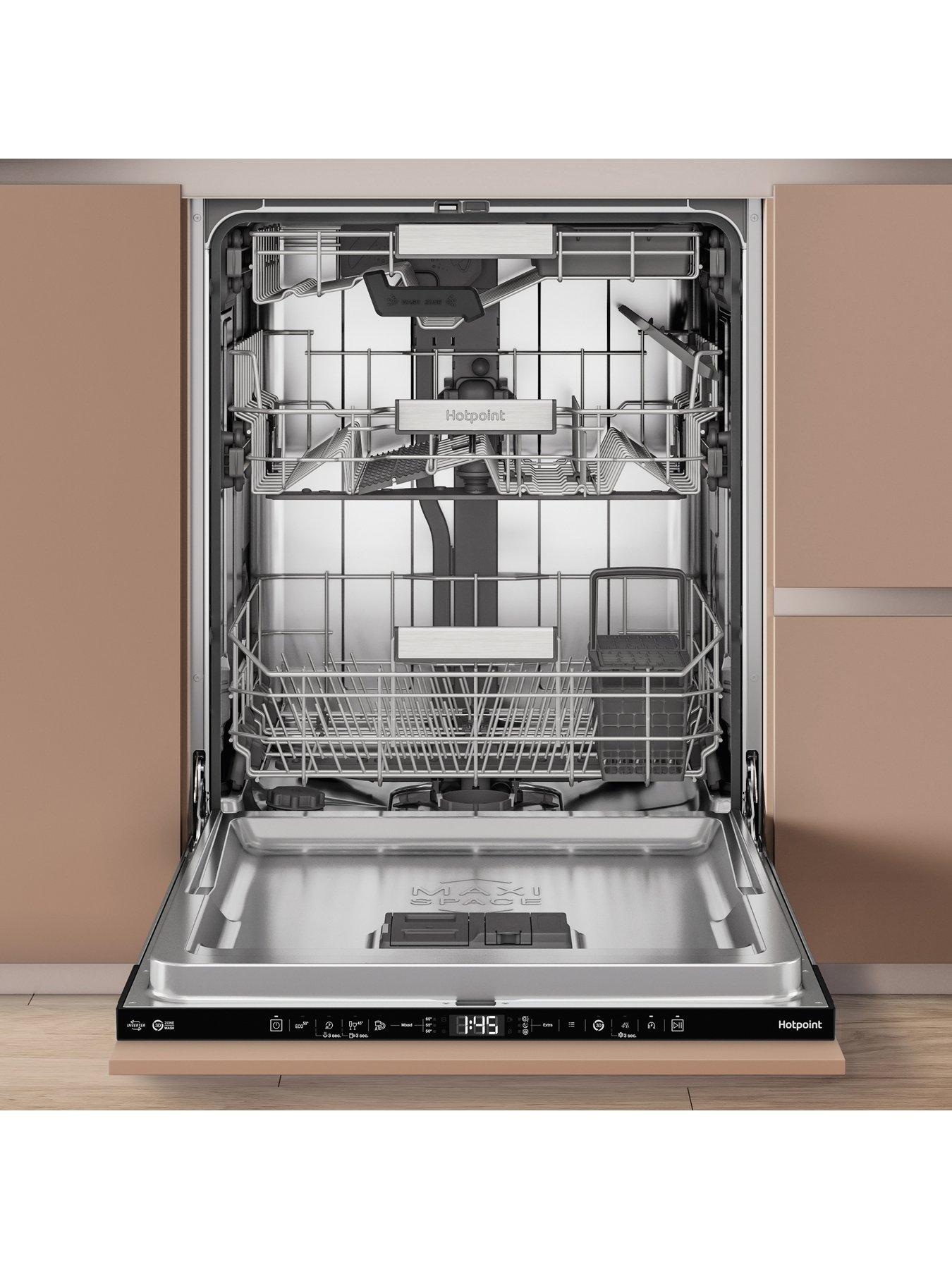 Image 2 of 8 of Hotpoint Hydroforce H8IHT59LS 14-place Built-In Dishwasher - Black