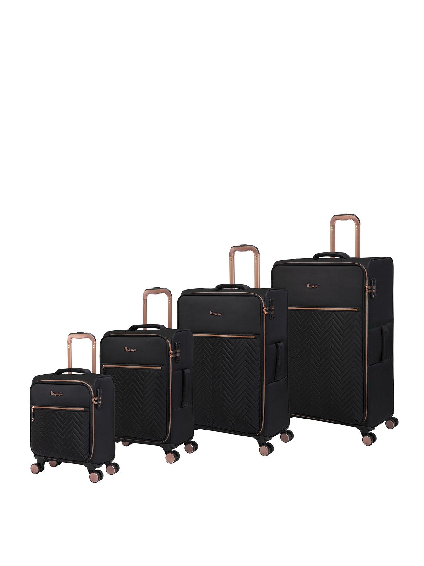 It black and rose cheap gold luggage