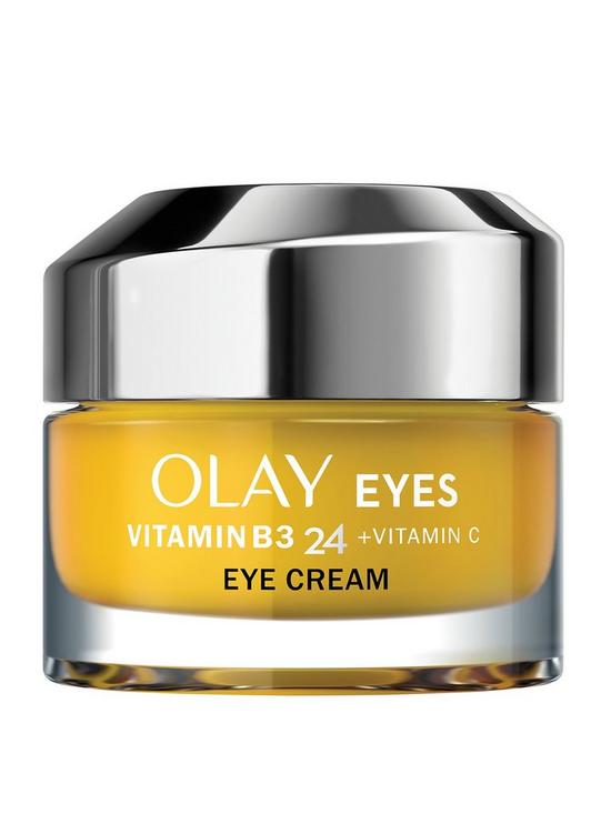 front image of olay-vitamin-b3-24-vitamin-c-eye-cream-for-visibly-brighter-skin-15ml