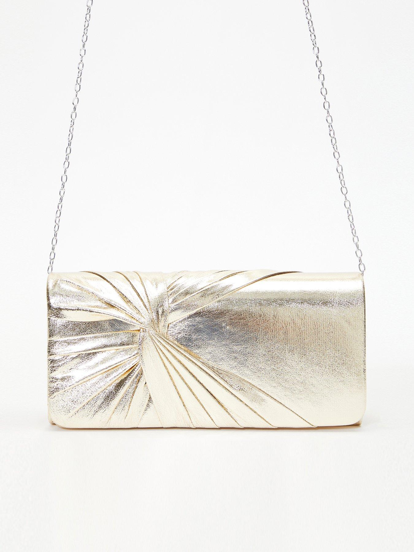  image of quiz-foil-twist-clutch-bag