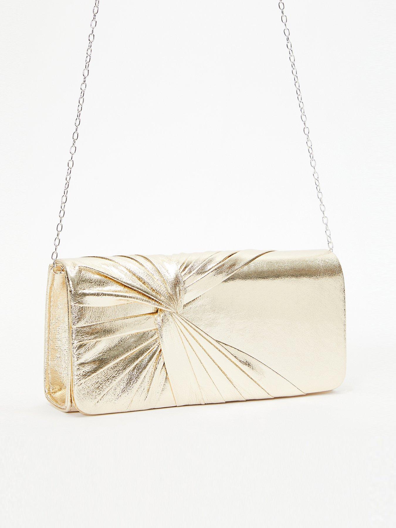  image of quiz-foil-twist-clutch-bag