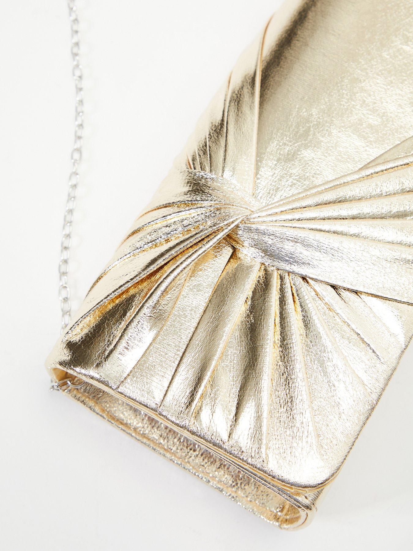  image of quiz-foil-twist-clutch-bag