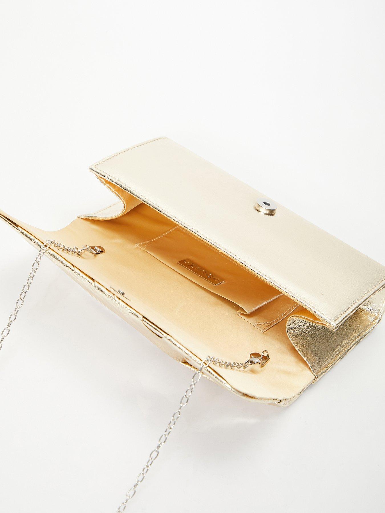 image of quiz-foil-twist-clutch-bag