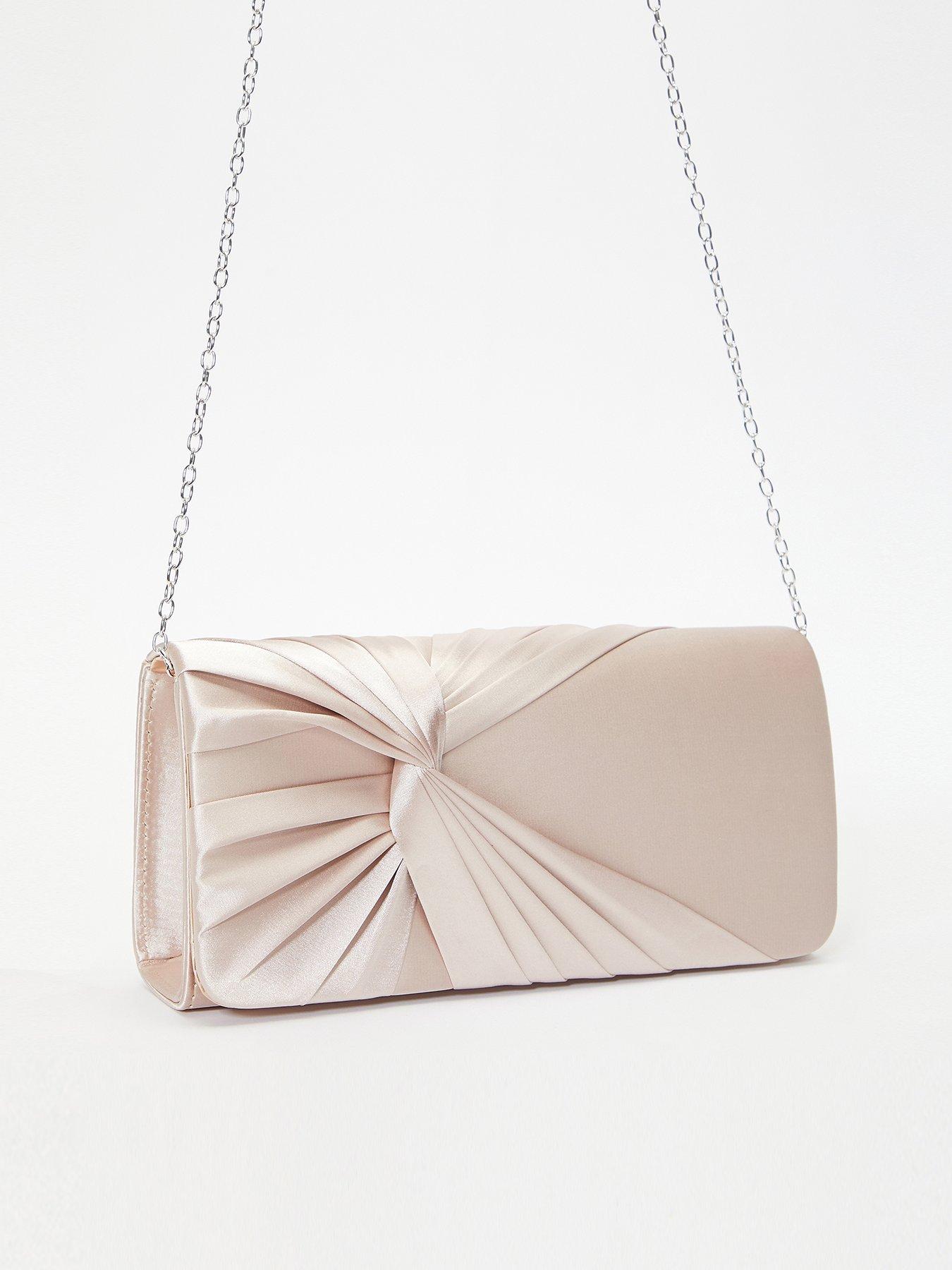  image of quiz-satin-twist-clutch-bag