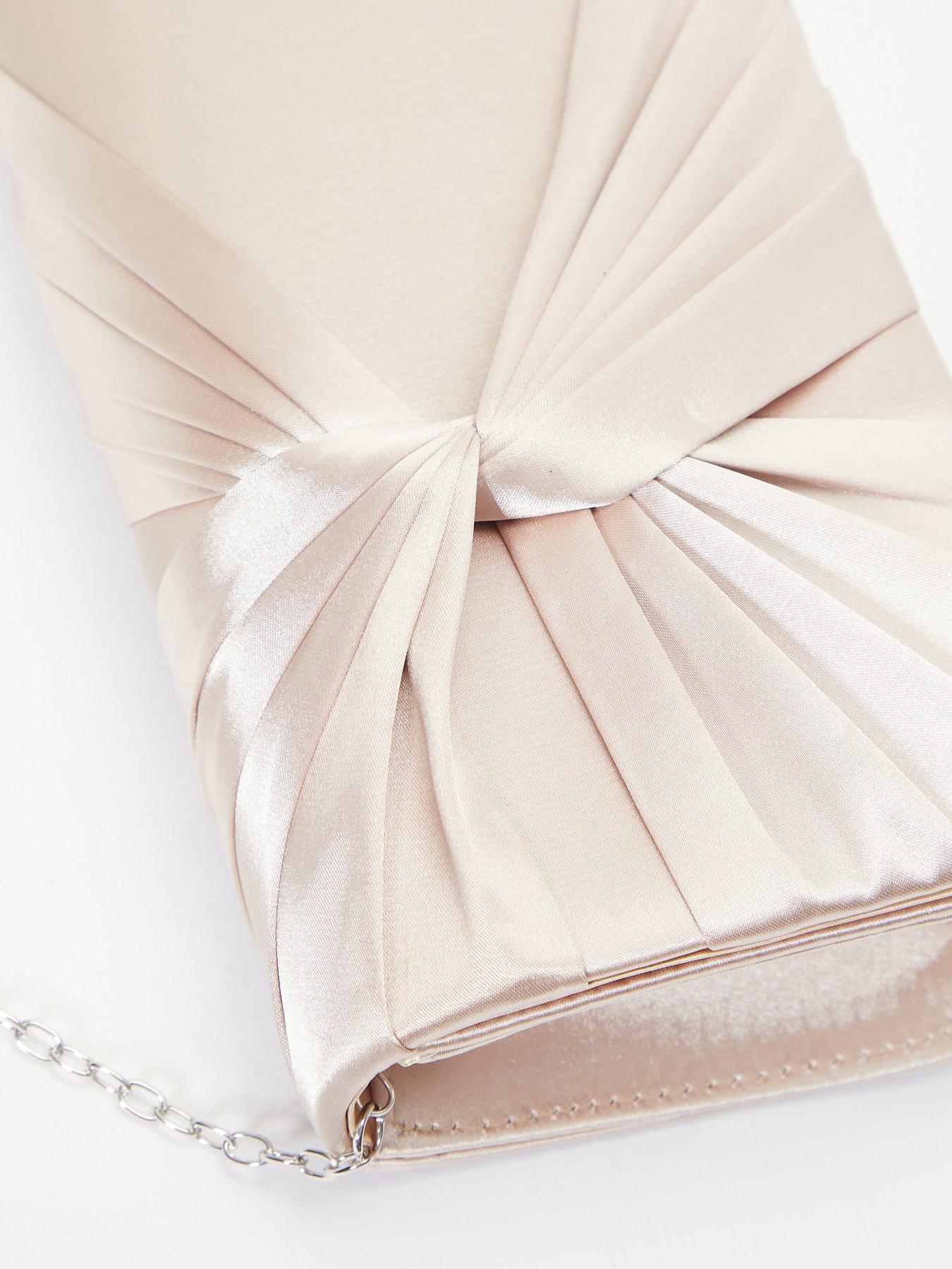  image of quiz-satin-twist-clutch-bag