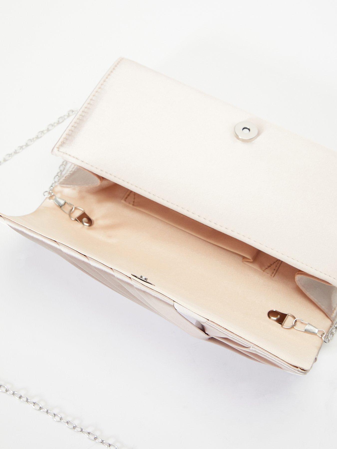  image of quiz-satin-twist-clutch-bag