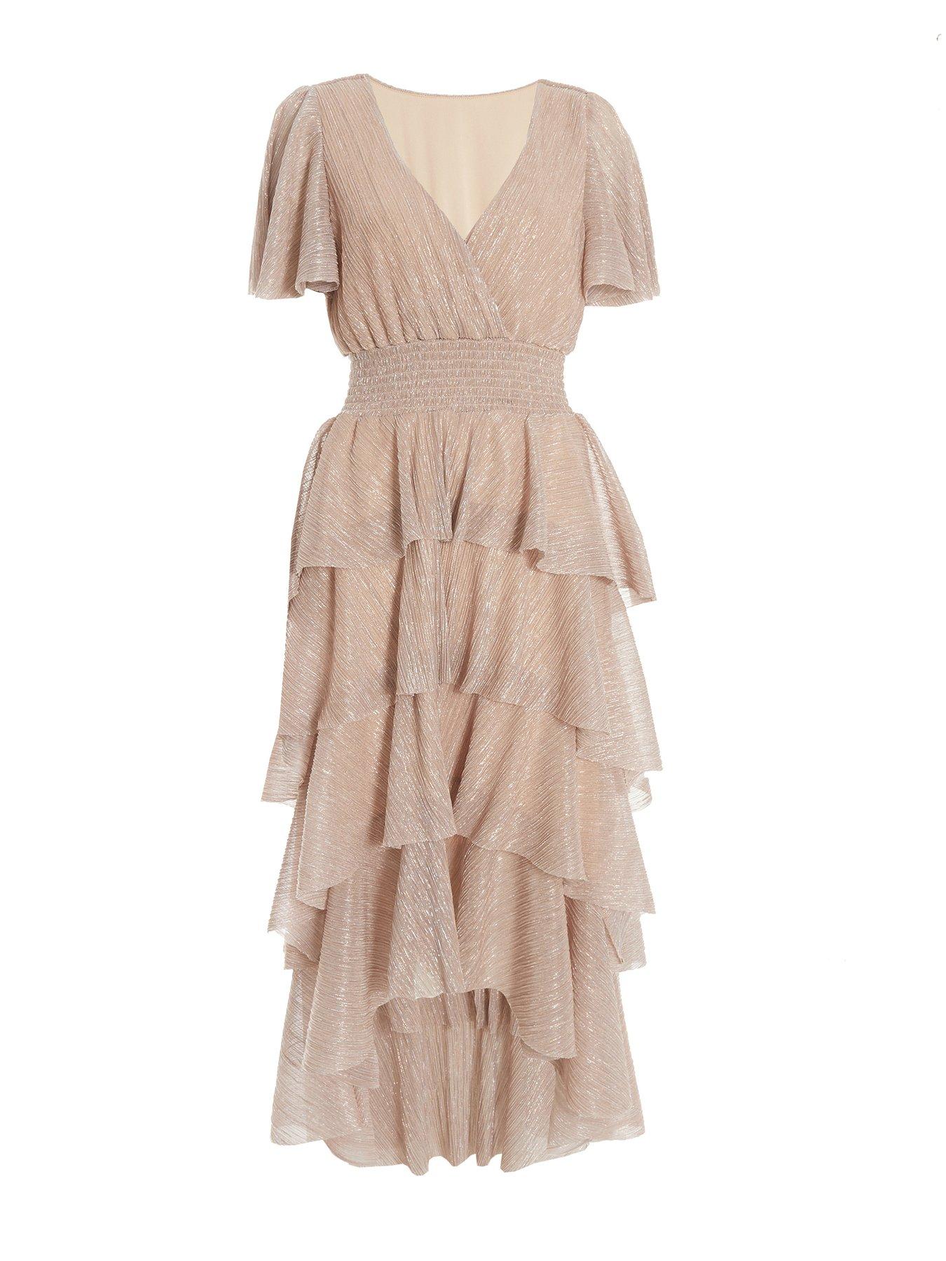 sachin and babi light blue dress Aryal Long Sleeve Chiffon Maxi Dress - Brown main image 1