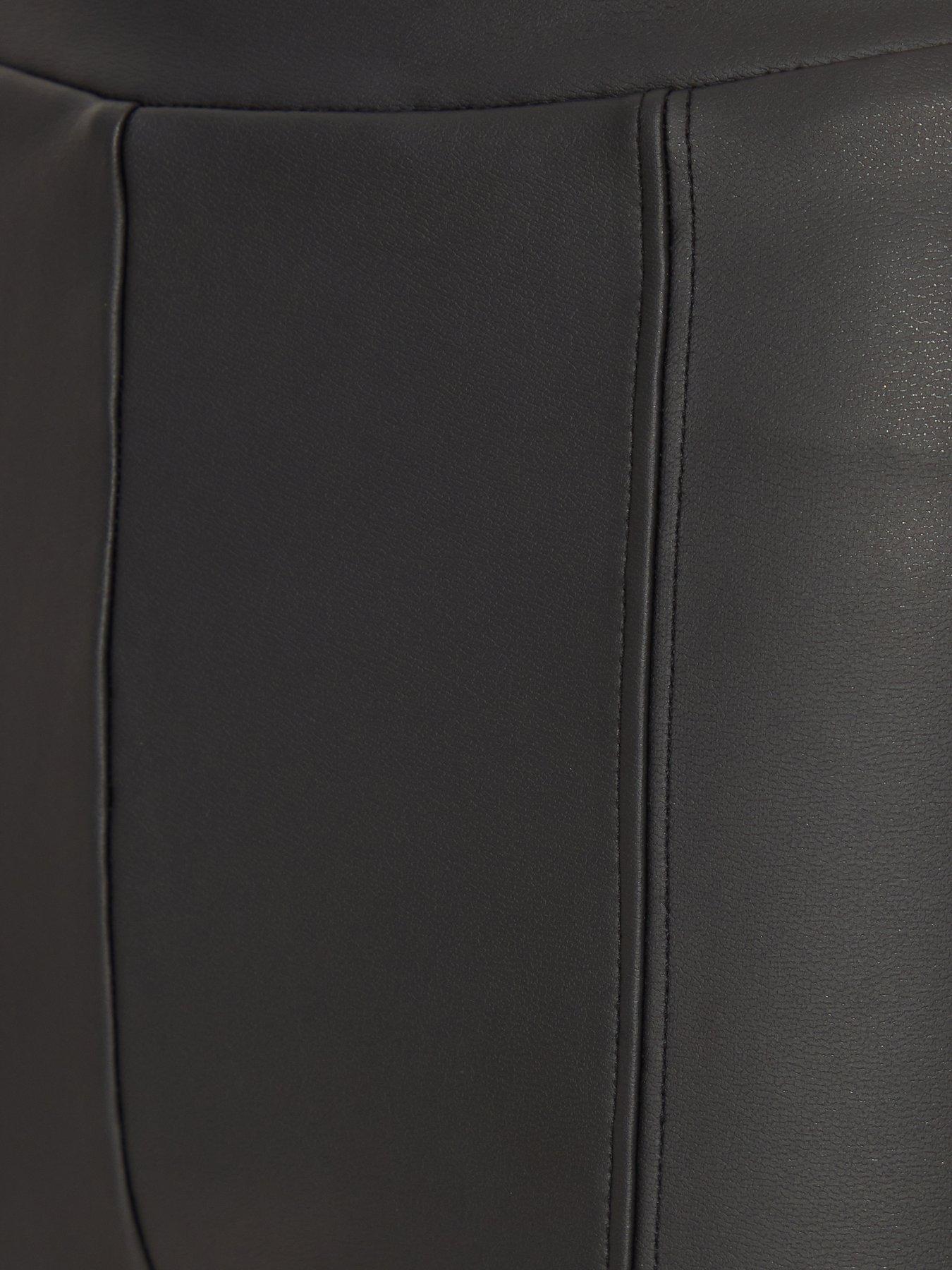 image of quiz-faux-leather-seam-leggings