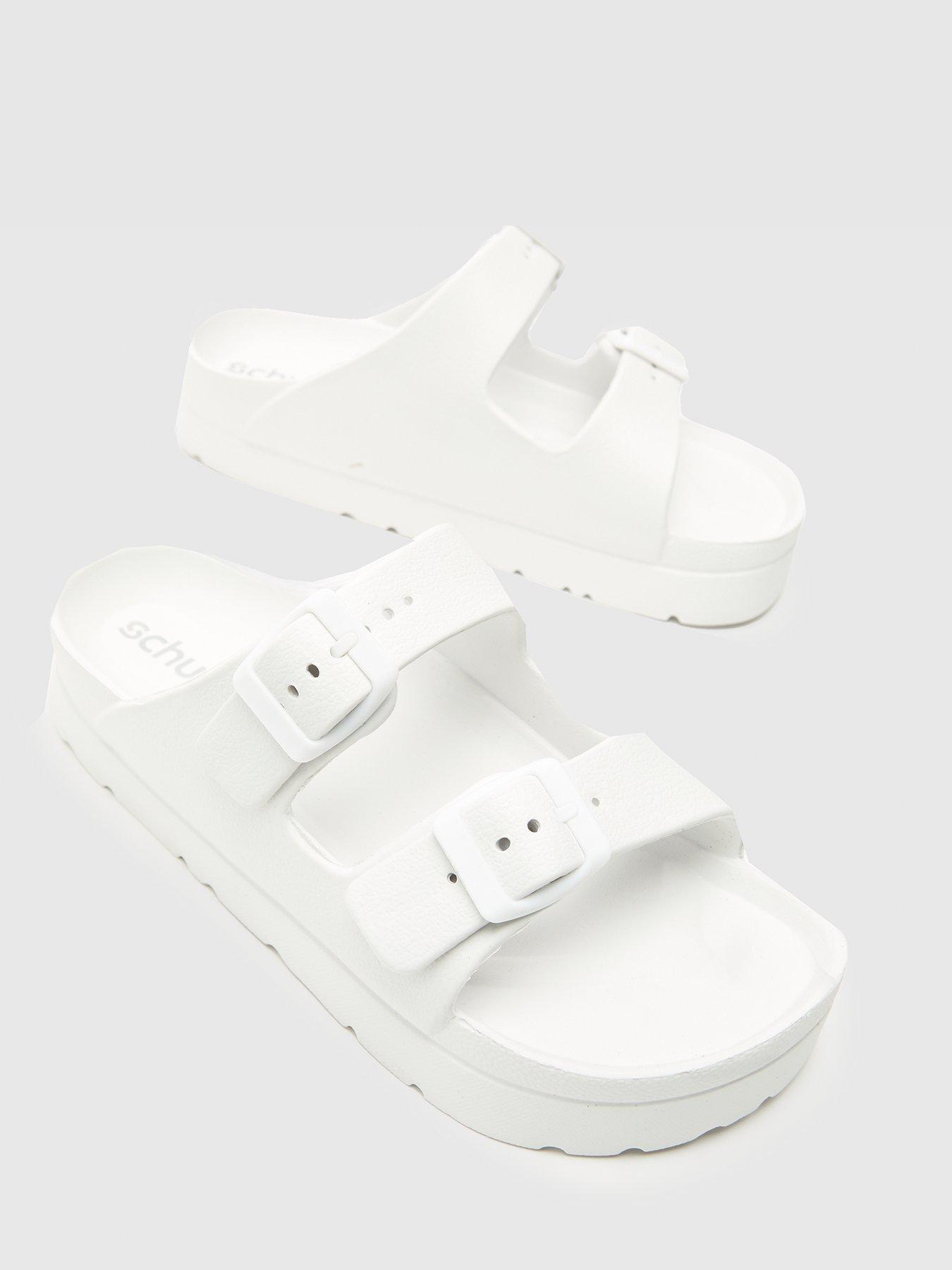  image of schuh-tiara-flatform-eva-footbed-white