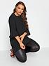  image of yours-curve-flute-sleeve-tunic-black