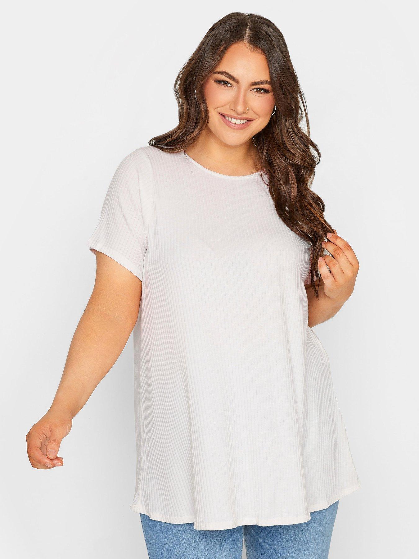 undefined Rib Swing Tee White