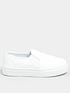  image of yours-extra-wide-fit-quilted-slip-on-trainer-white