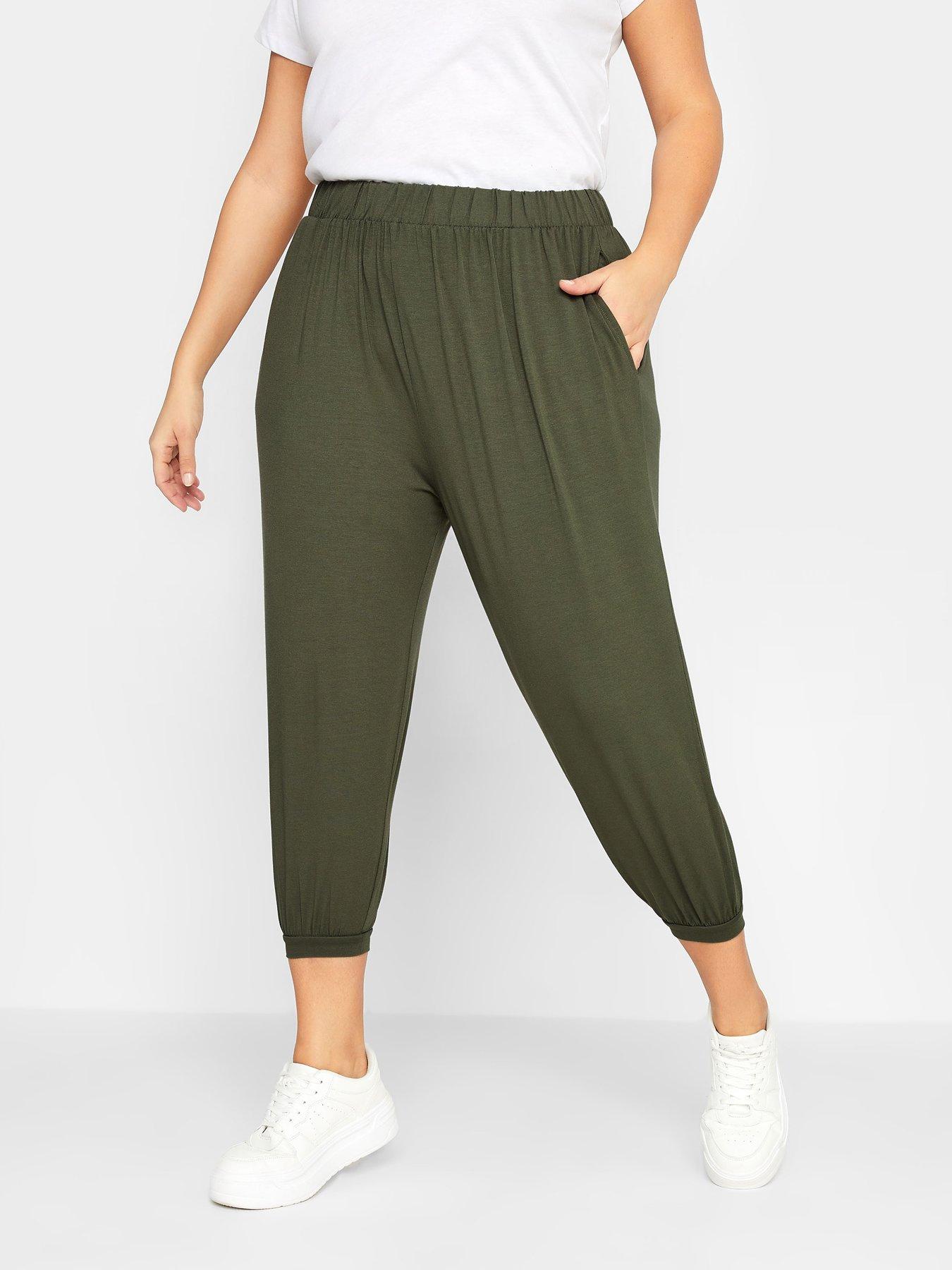 Tapered Wide-Leg Trousers