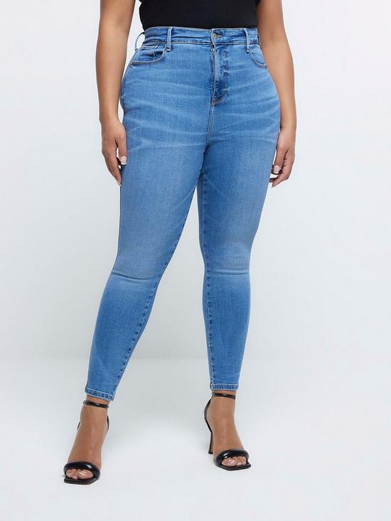 front image of ri-plus-plus-tummy-hold-skinny-jeans-blue