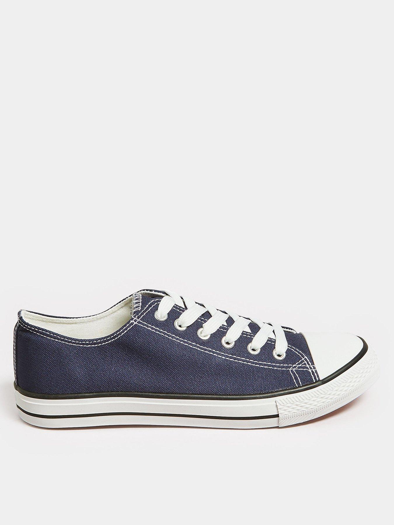 undefined Canvas Low Trainer Navy