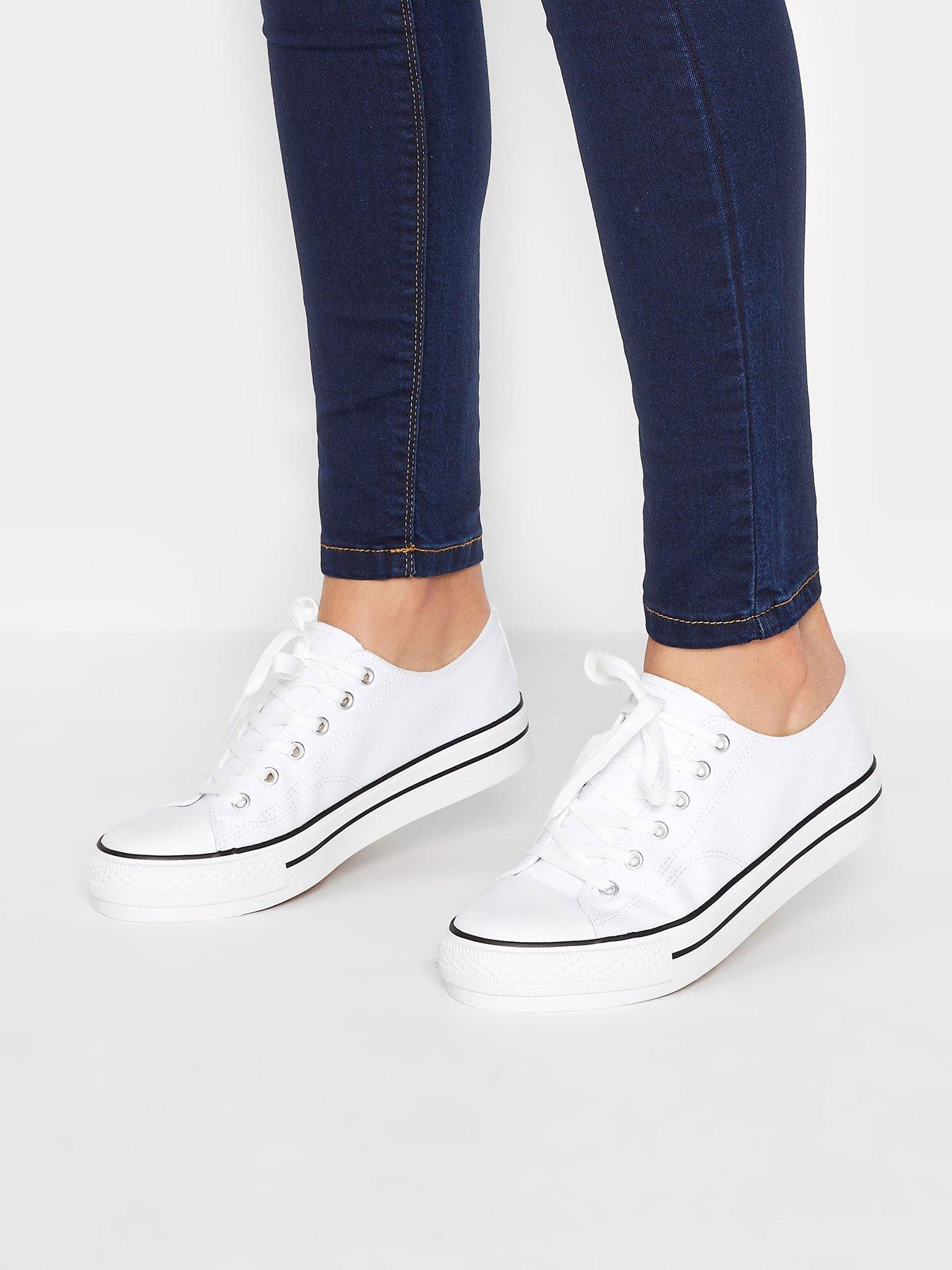  image of long-tall-sally-canvas-flatform-white