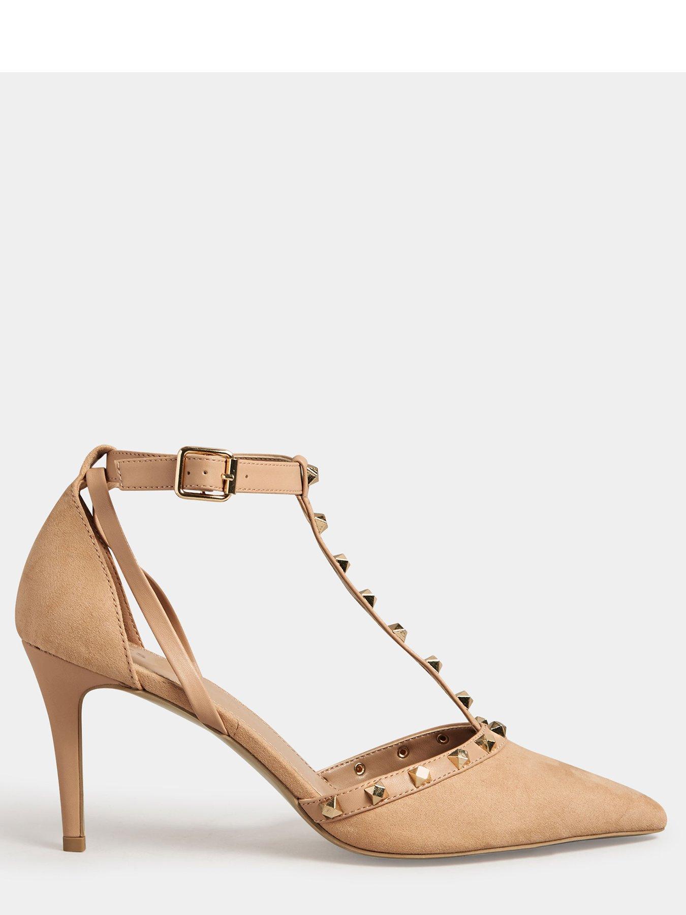 Nude studded shoes sale