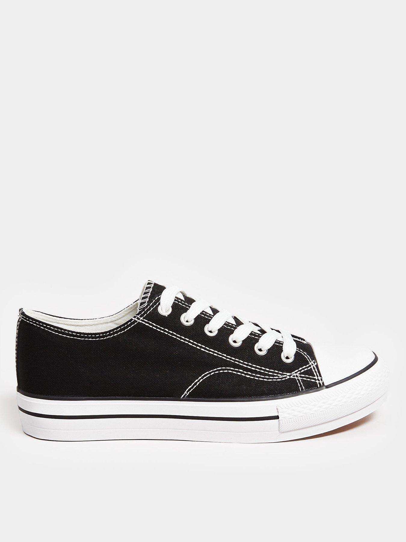 image of long-tall-sally-canvas-flatform-black
