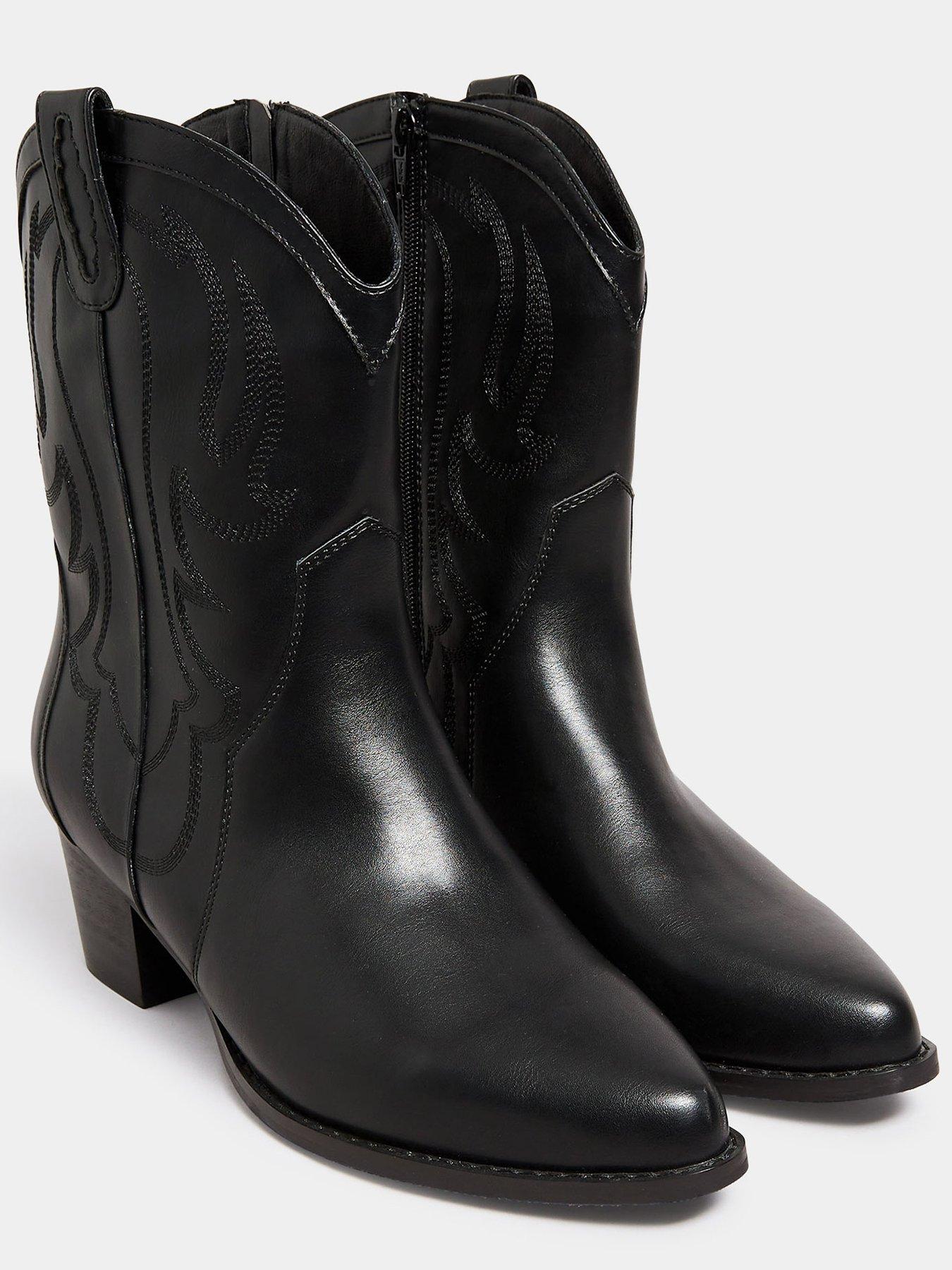 Extra wide best sale cowboy boots womens