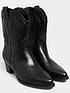  image of yours-extra-wide-fit-cowboy-ankle-boot-black