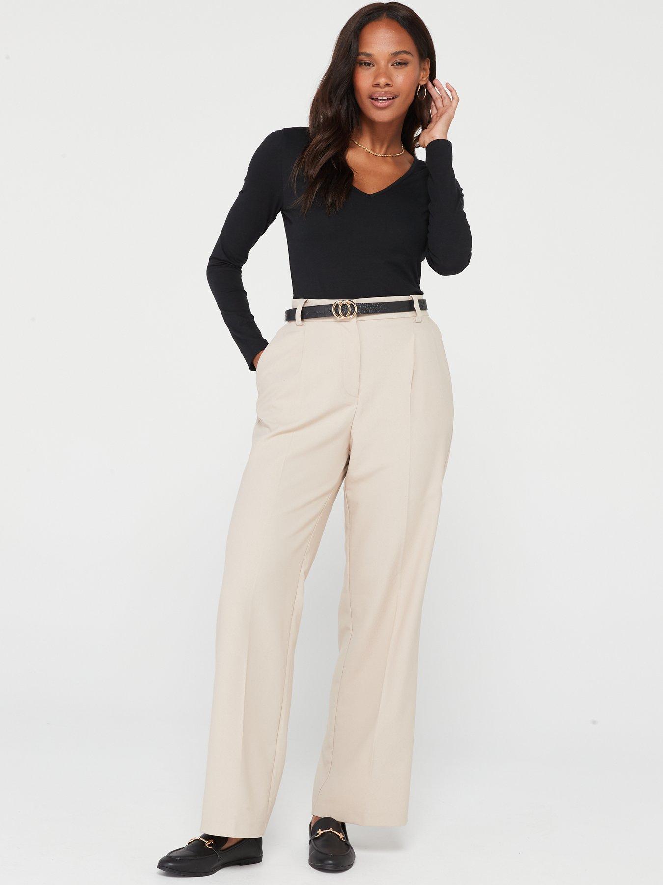 Image 4 of 6 of V by Very 2 Pack Long Sleeve Stretch V Neck